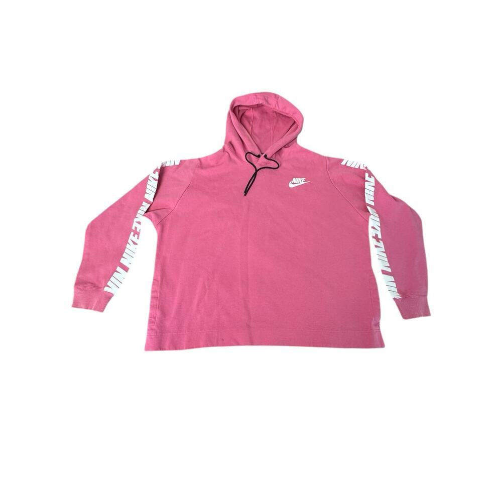 Vintage Y2K Nike Pink Hoodie XL Pullover‎ Retro 2000s Streetwear